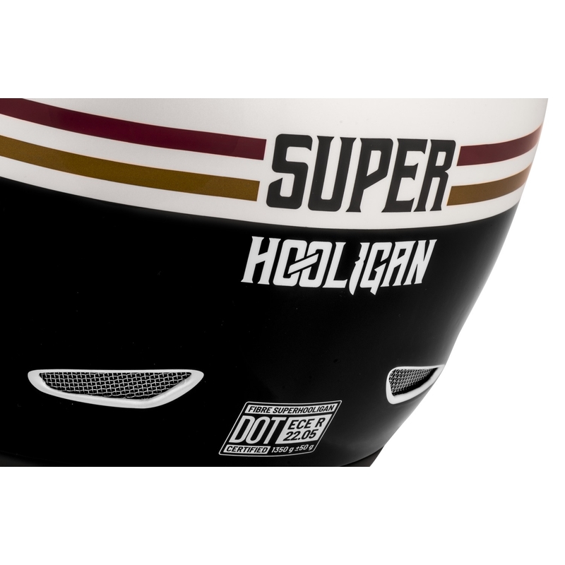 Cassida Fibre Super Hooligan Schwarz-Grün Integral-Motorradhelm Ausverkauf