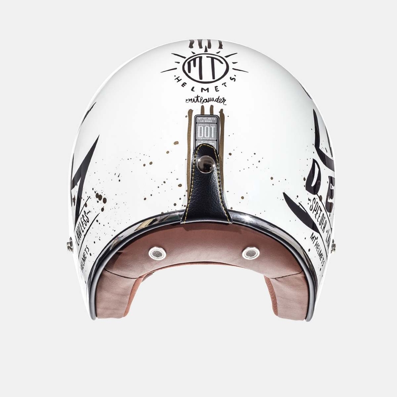 MT LeMans SV Outlander White Open Motorradhelm Ausverkauf
