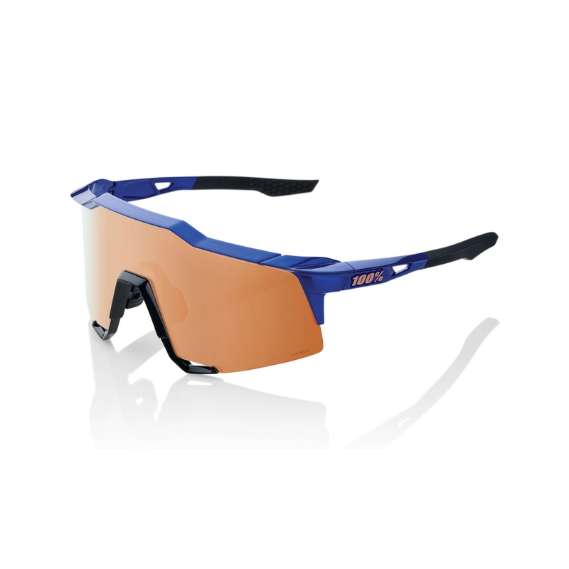 Sonnenbrille 100% SPEEDCRAFT Gloss Cobalt Blue blau-schwarz (HIPER Glas)