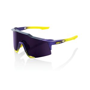 100% SPEEDCRAFT Matte Metallic Digital Brights Sonnenbrille lila-gelb (lila Glas)