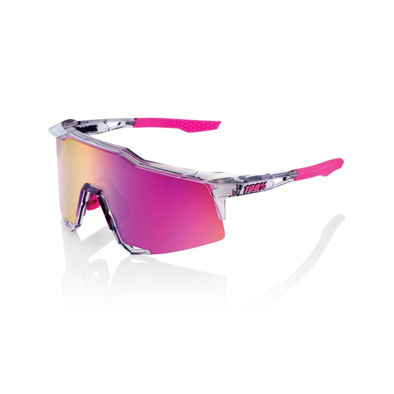 Sonnenbrille 100% SPEEDCRAFT Poliert Transluzent Grau rosa-transparent (lila Glas)