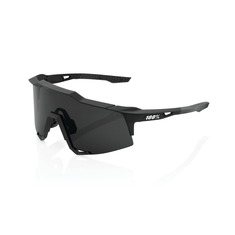 100% SPEEDCRAFT Soft Tact Black Sonnenbrille (geräuchertes Glas)