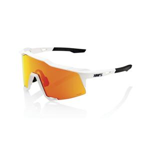 Sonnenbrille 100% SPEEDCRAFT Soft Tact Off White weiß (HIPER rote Gläser)