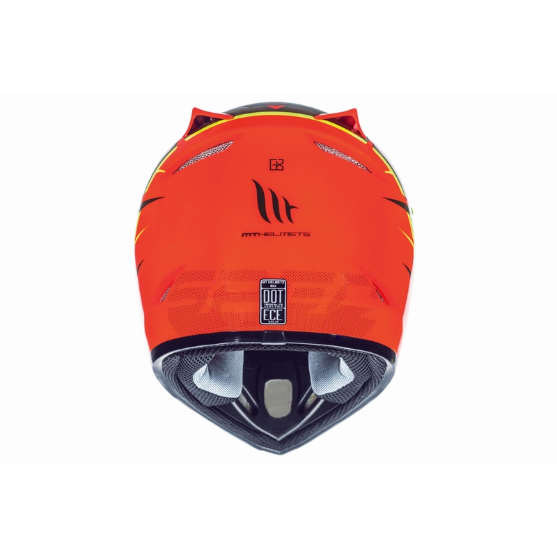 MT MX-2 Spec fluo orange-gelb Motocross-Helm für Kinder