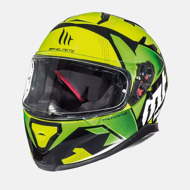 MT Thunder Torn fluo grün-gelb Integralhelm für Kinder