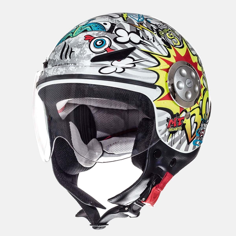 MT Urban Street Art Open Motorradhelm für Kinder