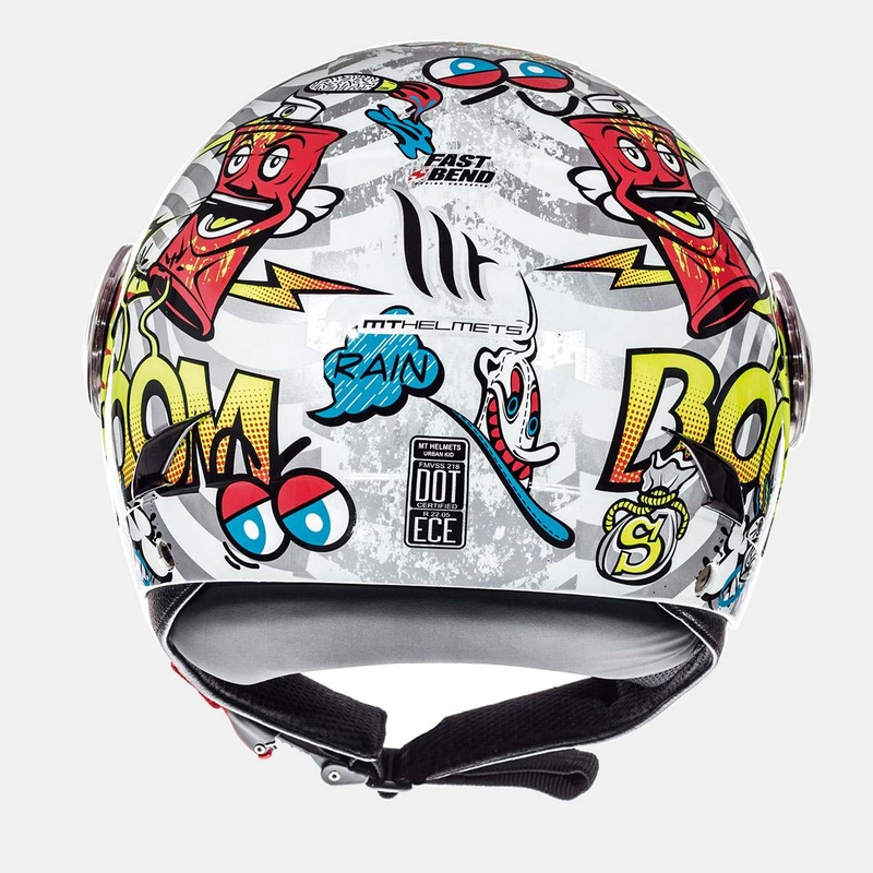 MT Urban Street Art Open Motorradhelm für Kinder