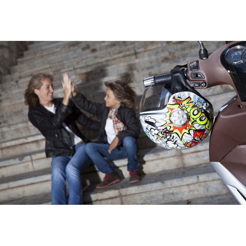 MT Urban Street Art Open Motorradhelm für Kinder
