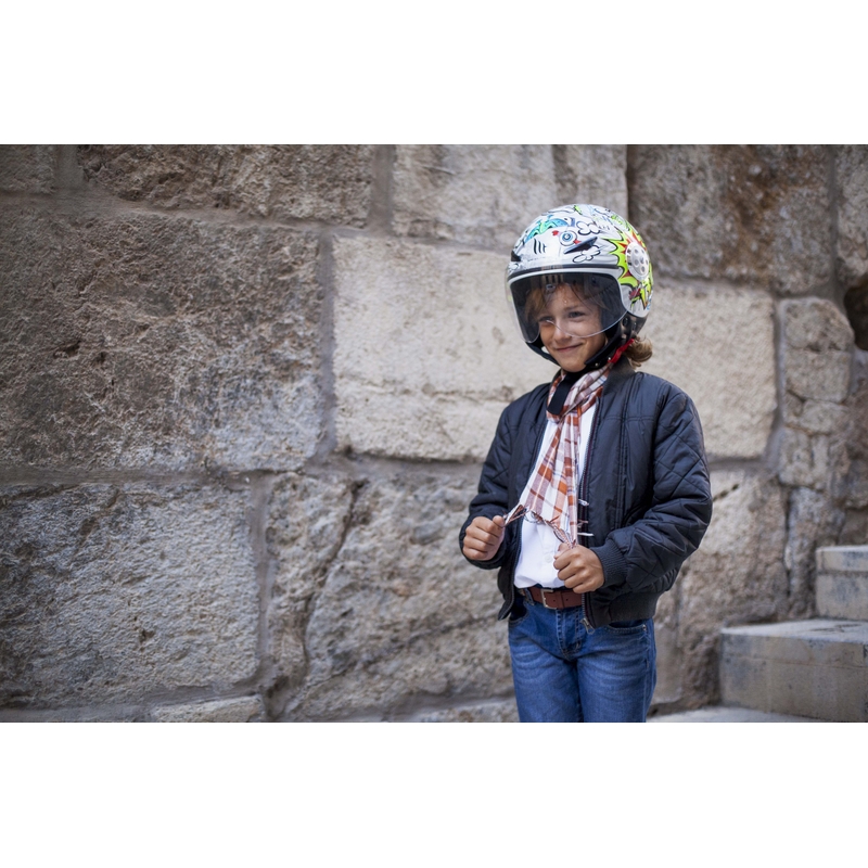 MT Urban Street Art Open Motorradhelm für Kinder