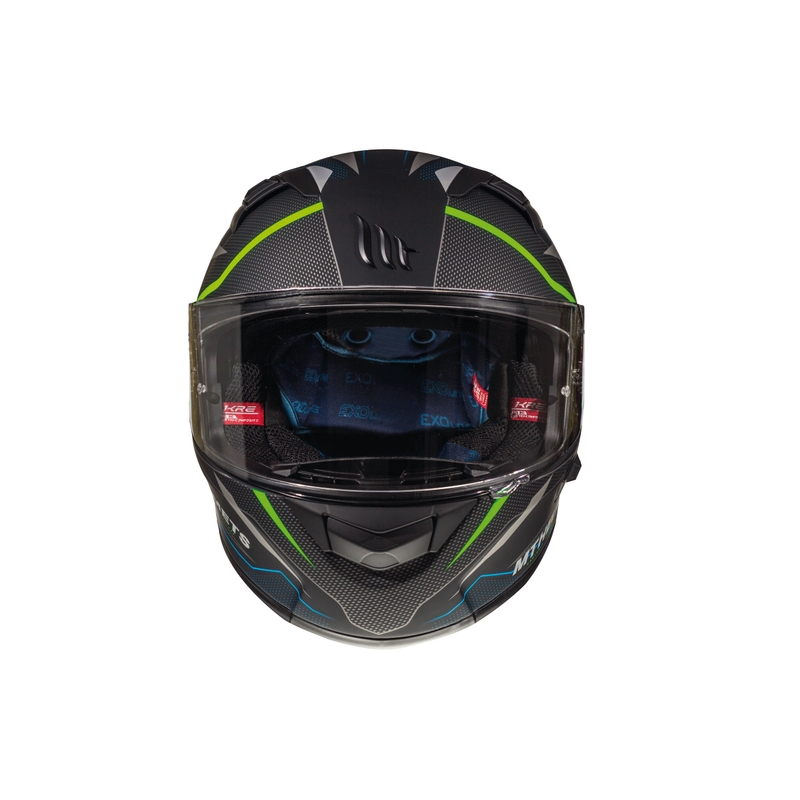 MT Kre Intrepid SV Integral Motorradhelm schwarz matt-fluo grün Ausverkauf