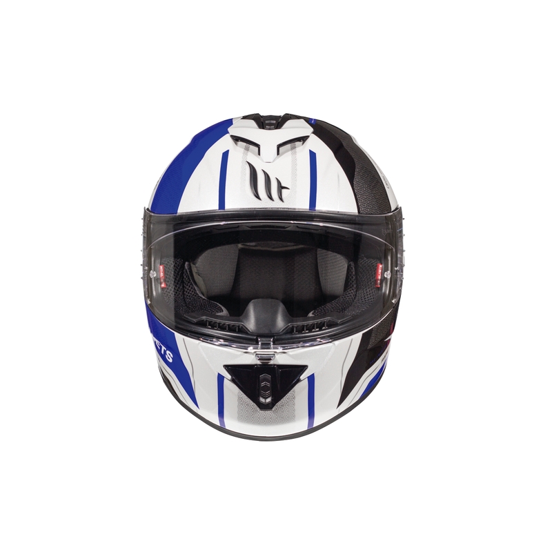 MT Rapide Duel Integral Motorradhelm weiß-blau