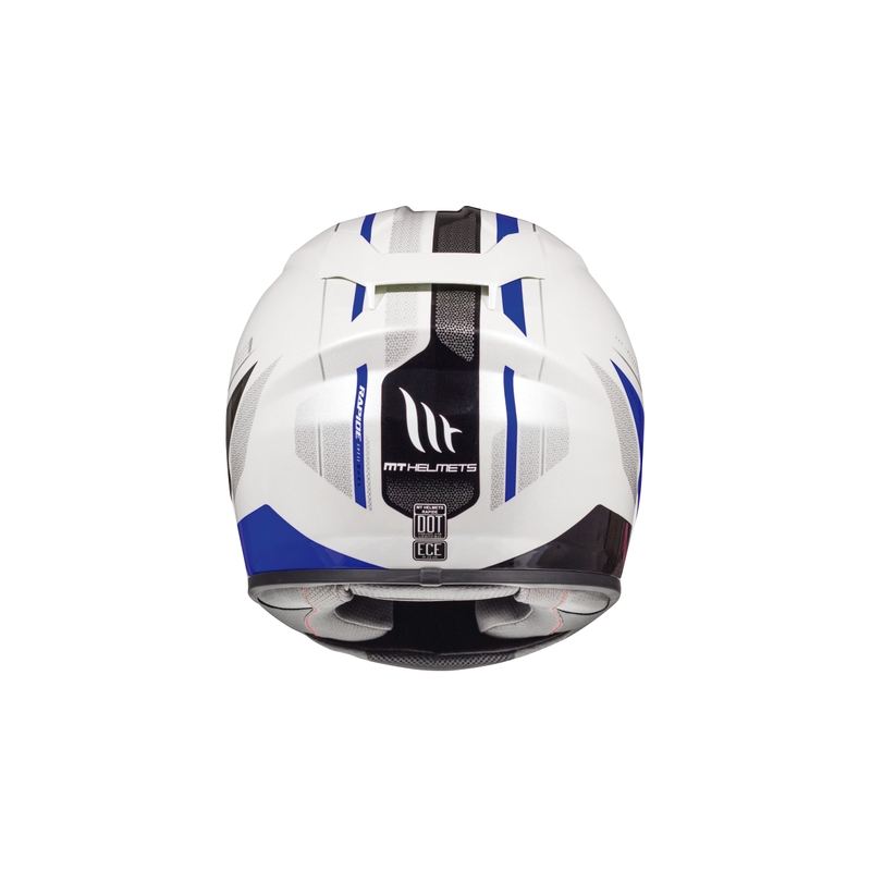 MT Rapide Duel Integral Motorradhelm weiß-blau
