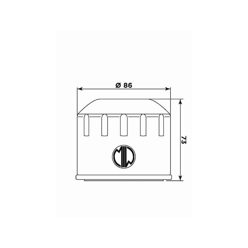 Ölfilter MIW (alt. HF557) für ATV BOMBARDIER Traxter 500 1999-2005