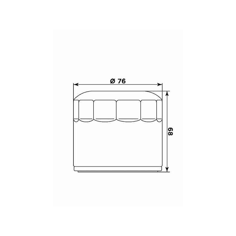 Ölfilter MIW (alt. HF172C) für HARLEY DAVIDSON VRSCR 1130 Street-Rod 2006-2007, HARLEY DAVIDSON VRSCD 1130 Night-Rod 2006-2007