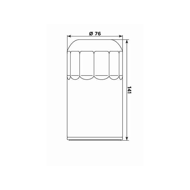 Ölfilter MIW (alt. HF173C) für HD 1340 FXB 1980-1982, FXD / FXDS 1996-1998, FXDB 1991-1992, FXDC 1992, FXDL / FXDWG 1993-1998