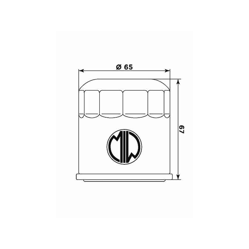 Ölfilter MIW (alt. HF199)