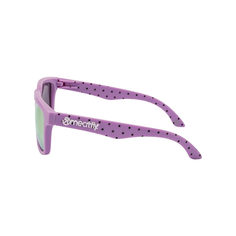 Sonnenbrille Meatfly Memphis dots lila