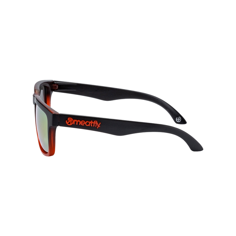 Meatfly Memphis Sonnenbrille schwarz und rot