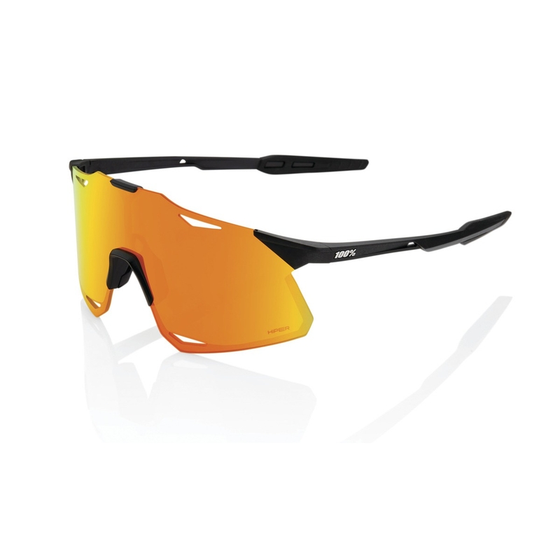 Sonnenbrille 100% HYPERCRAFT Matte Black schwarz (HIPER rote Gläser)