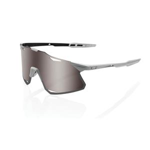 Sonnenbrille 100% HYPERCRAFT Matte Stone Grau Grau (HIPER Silberglas)