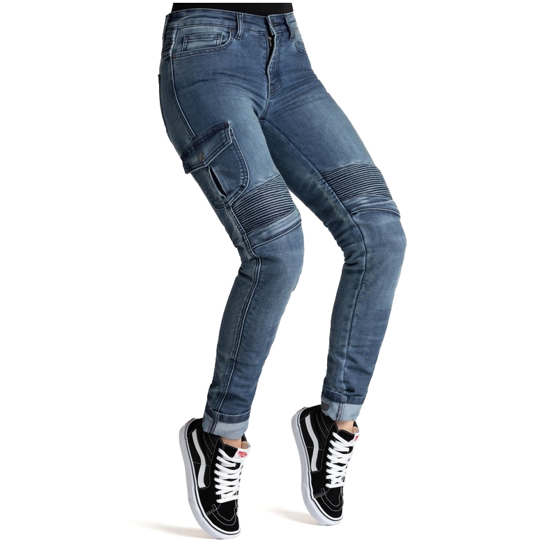 BROGER Ohio blaue Motorradjeans für Frauen Ausverkauf