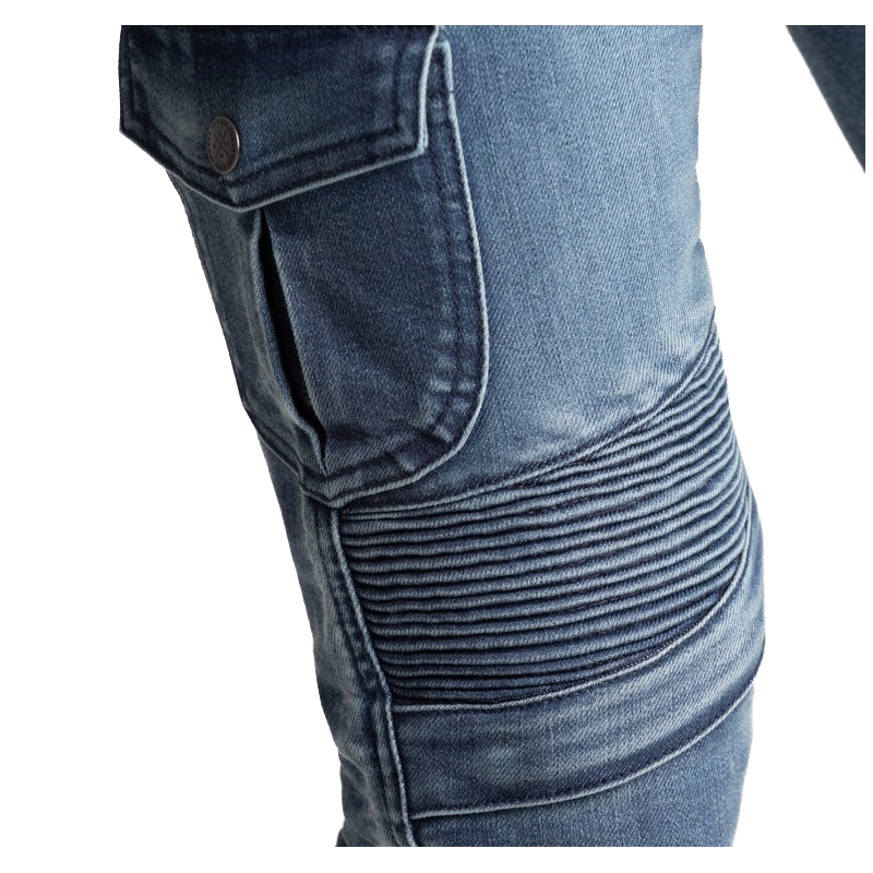 BROGER Ohio blaue Motorradjeans für Frauen Ausverkauf