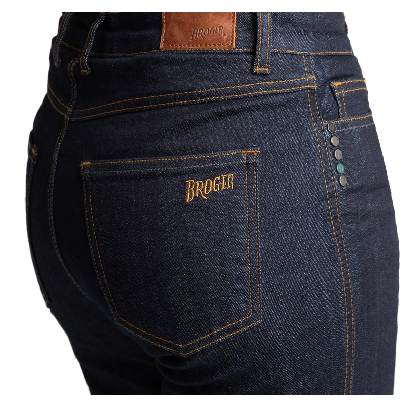 BROGER California Damen Motorradjeans Dunkelblau Ausverkauf