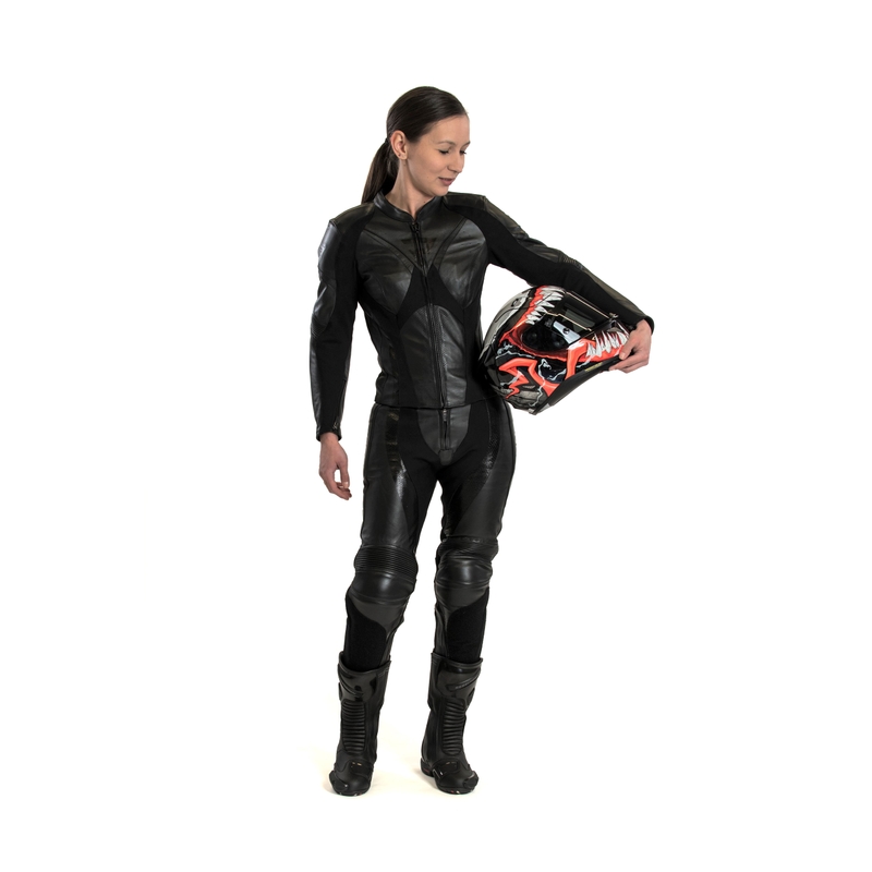 Damen Motorradkombi Rebelhorn Rebel schwarz