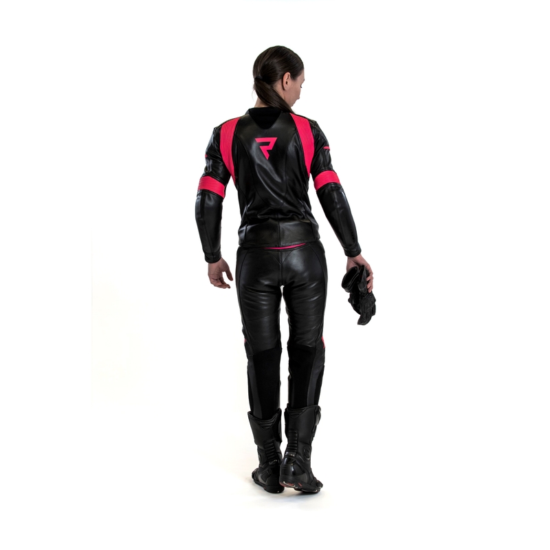 Damen-Motorradanzug Rebelhorn Rebel schwarz-rosa