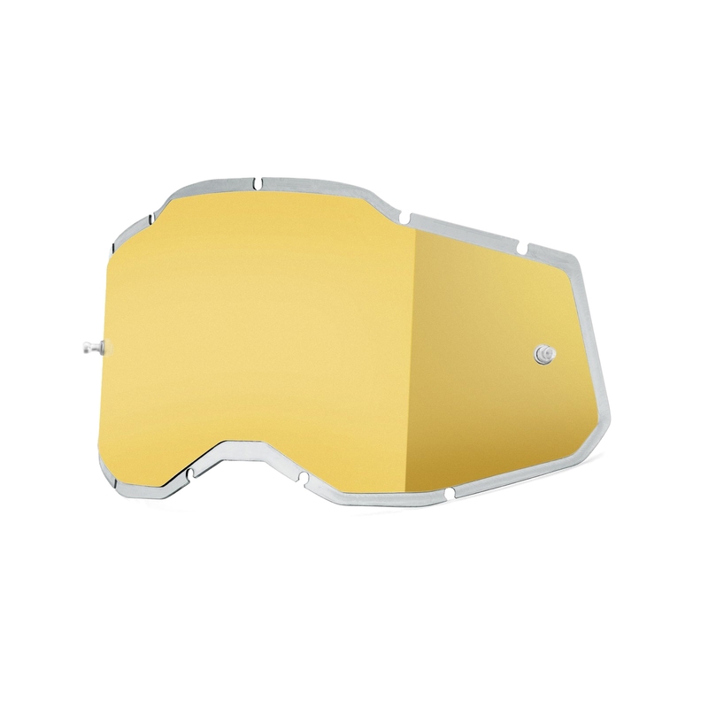 Plexi 100% gespritzt Racecraft 2/Accuri 2/Strata 2 gold Spiegel (Anti-Beschlag)