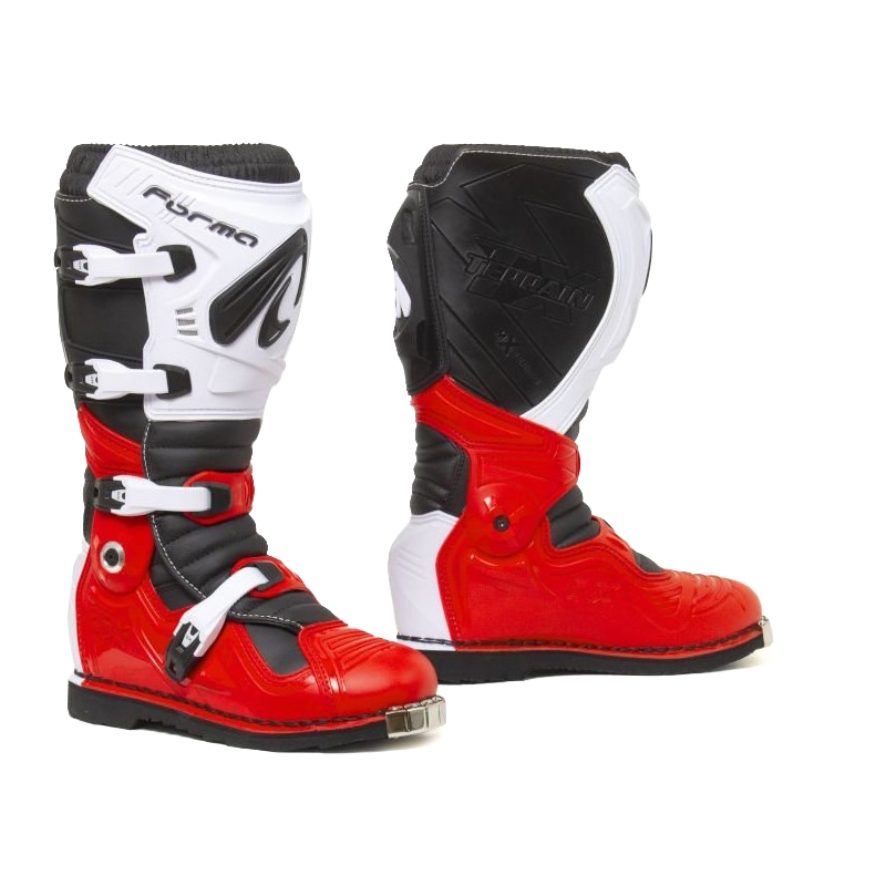 Forma Terrain Evolution TX Motorradstiefel rot und weiß