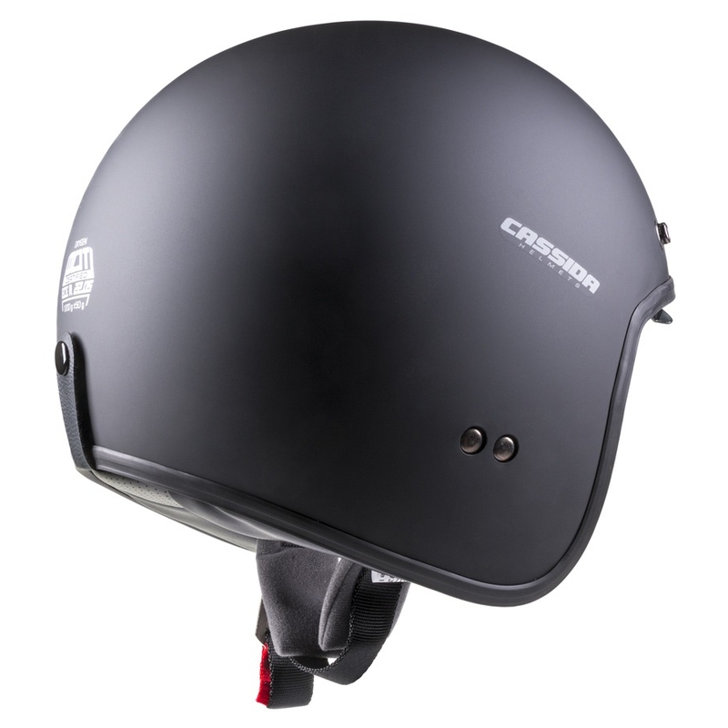 Cassida Oxygen offener Motorradhelm schwarz matt