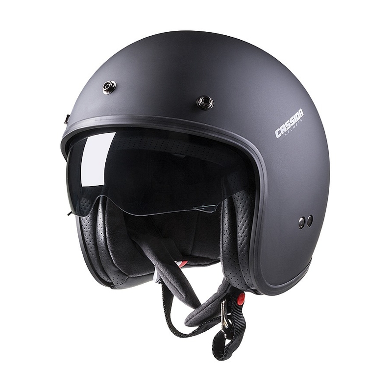 Cassida Oxygen offener Motorradhelm schwarz matt