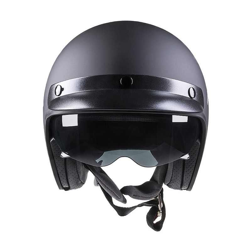 Cassida Oxygen offener Motorradhelm schwarz matt