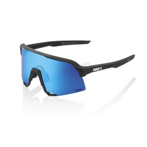 Sonnenbrille 100% S3 Matte Black schwarz (HIPER blaue Gläser)