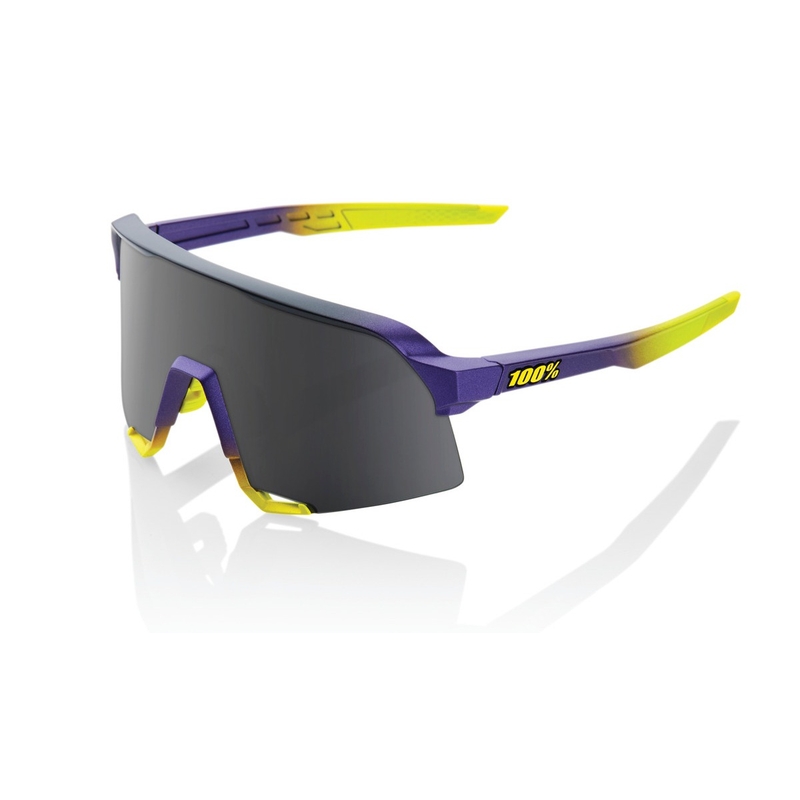 Sonnenbrille 100% S3 Matte Metallic Digital Bright (Rauchglas)