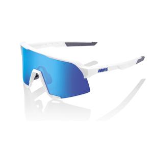 Sonnenbrille 100% S3 Matte White weiß (HIPER blau Glas)