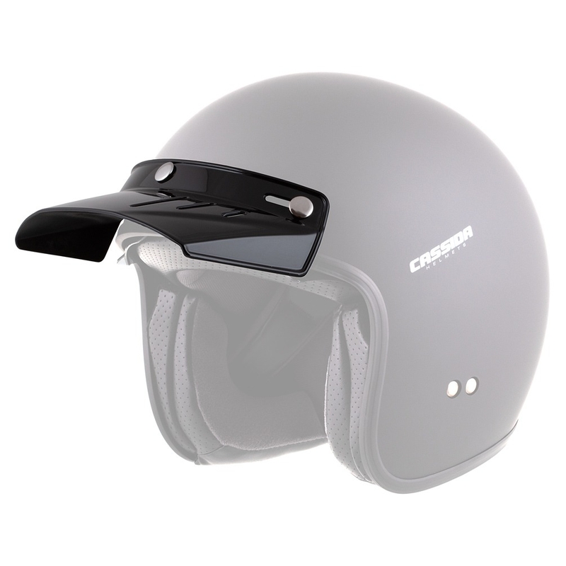 Flaches Visier für Cassida Oxygen Helme schwarz