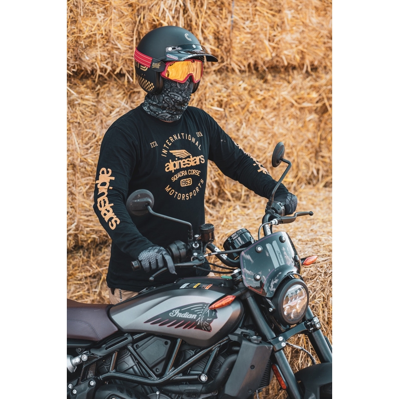 Flaches Visier für Cassida Oxygen Racing Spirit Helme schwarz