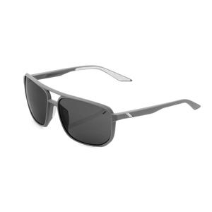 Sonnenbrille 100% KONNOR grau (schwarze Gläser)