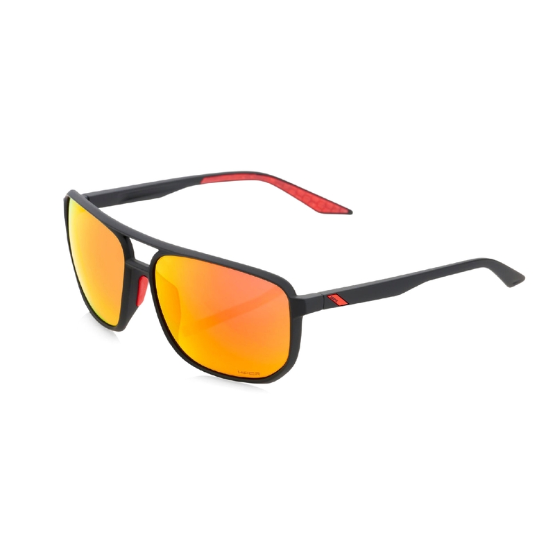Sonnenbrille 100% KASIA orange-schwarz (HIPER rote Gläser)