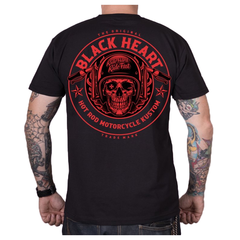 Herren-T-Shirt Black Heart Hellman schwarz