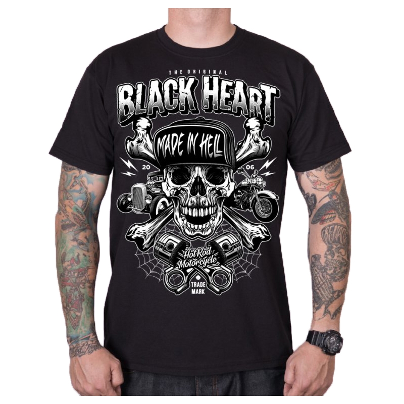 Herren-T-Shirt Black Heart Sinner schwarz