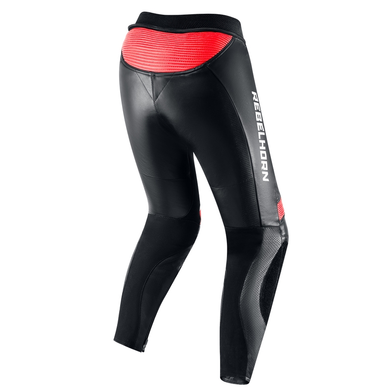 Women's Rebelhorn Rebel Weiß-Rot-Schwarz Motorradhose