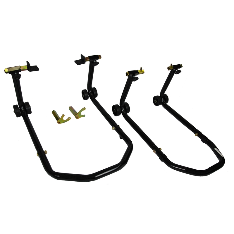Satz R-TOOL Motorständer vorne + hinten mit Rädern - II. Qualität