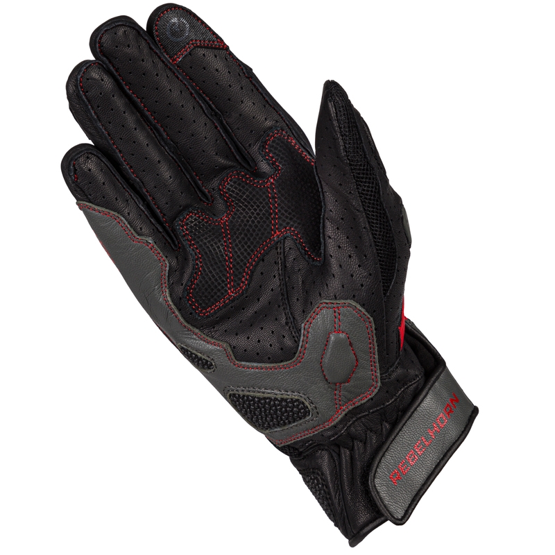 Women's Rebelhorn Flux II Motorradhandschuhe rot und schwarz Ausverkauf