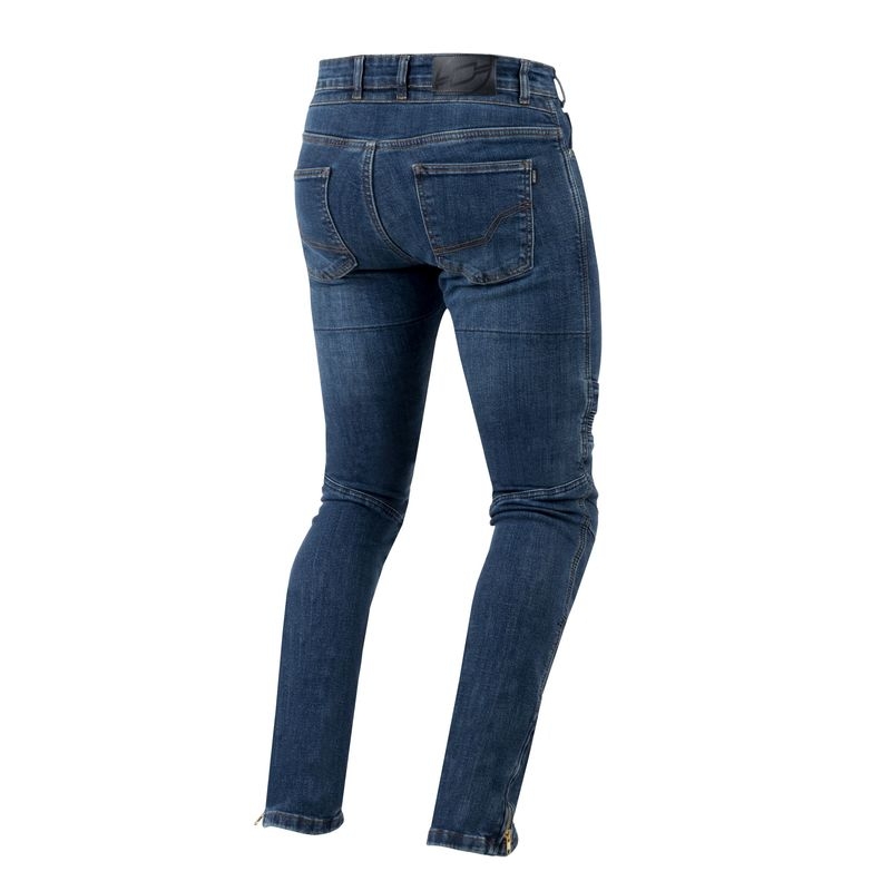 Motorradjeans Ozone Hornet II gewaschen blau Ausverkauf
