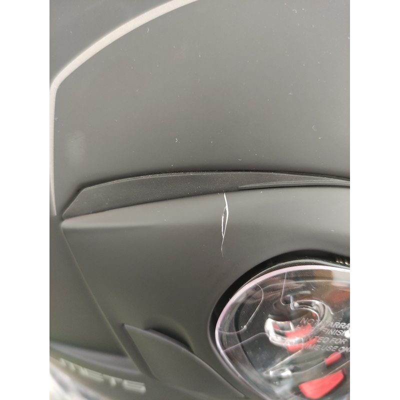MT Atom Motorradhelm schwarz matt - Klasse II