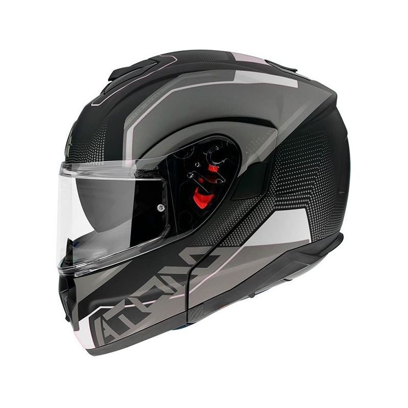 MT Atom SV Quark schwarz-grau-weiß Motorradhelm - Grade II