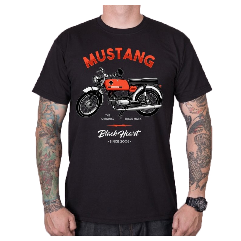 Herren Hemd Black Heart Mustang
